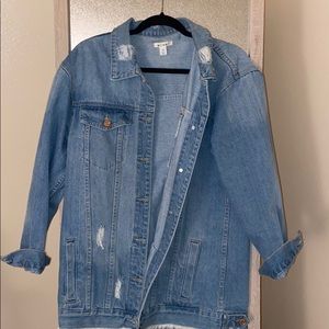 Oversized denim jacket